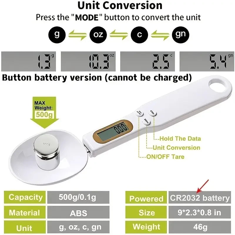 Digital Kitchen Scale Mini Spoon
